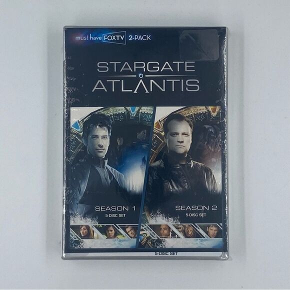 NIB Sealed Stargate Atlantis DVD Season 1 + 2 - Picture 1 of 4